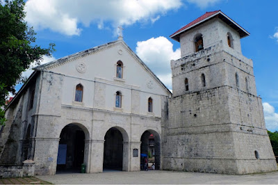 Baclayon Church portico and bell tower