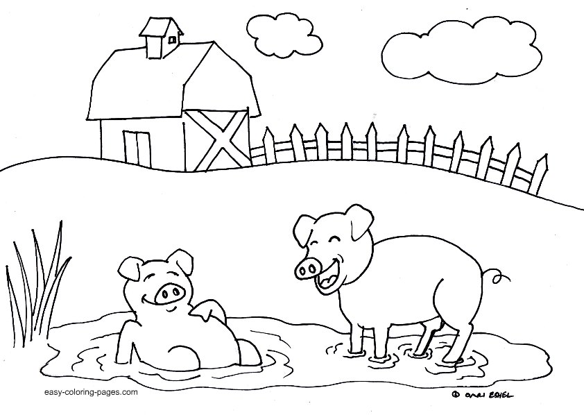 Download Coloring Pages For Animals: Farm Animals For Coloring