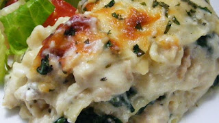 White Cheese Chicken Lasagna