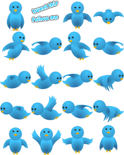 Kumpulan Gambar Burung Twitter Berwarna Biru