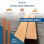 Cladding Kayu Merbau Bahan Solid 100%, Tebal 3cm