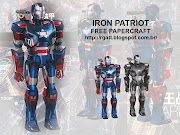 Iron Patriot paper model created by RGatt. (iron patriot free ppcraft by rgatt)