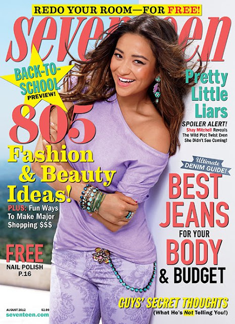 Shay Mitchell Covers Seventeen August 2012 » Gossip