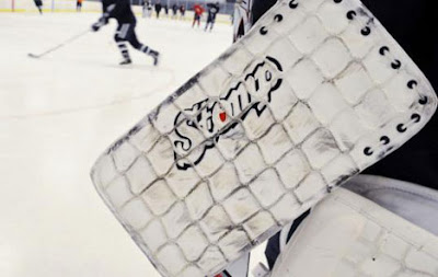 Trevor Leahy's Camouflaged Goalie Pads