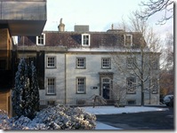 front of hay lodge