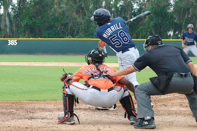 Chris Murrill at the plate for the Stone Crabs