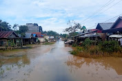 Curah Hujan Tinggi Beberapa Akses Jalan dan Pemukiman Warga Binuang Tergenang
