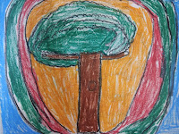 Harmony Arts Academy Drawing Classes Monday 15-July-19 Krishna Kumar Mohanty 7 yrs Tree Nature Drawing Oil Pastels, Paper SSDP - (02) - Second