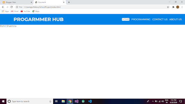 How to create a responsive menu bar or navigation bar in html & css  Programmer Hubs just for Programmer Rohit Sharma