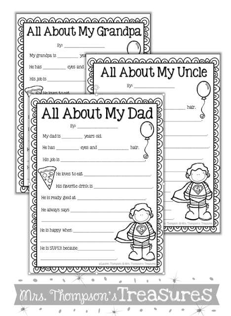 Download Father S Day Two Free Printable Activities Mrs Thompson S Treasures