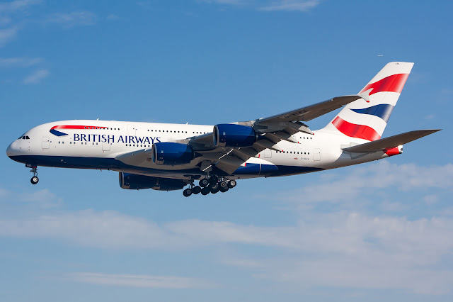 British Airways A380-800 Landing Gear Retracted