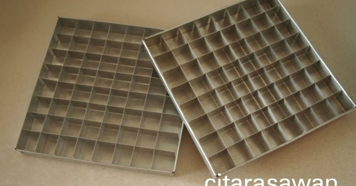 Loyang Shortbread dengan pemotong  Blog Citarasa wan