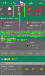 Bet 365 home page, predictions website