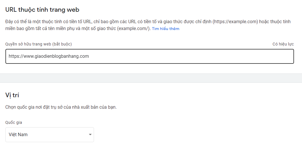 Hướng dẫn đăng ký Publisher Center của Google News cho blogspot