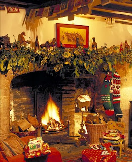 Fireplace Decorating for Christmas, Part 1