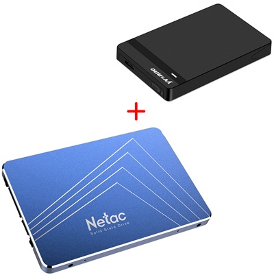 Netac N600S: disco duro SSD + enclosure negro