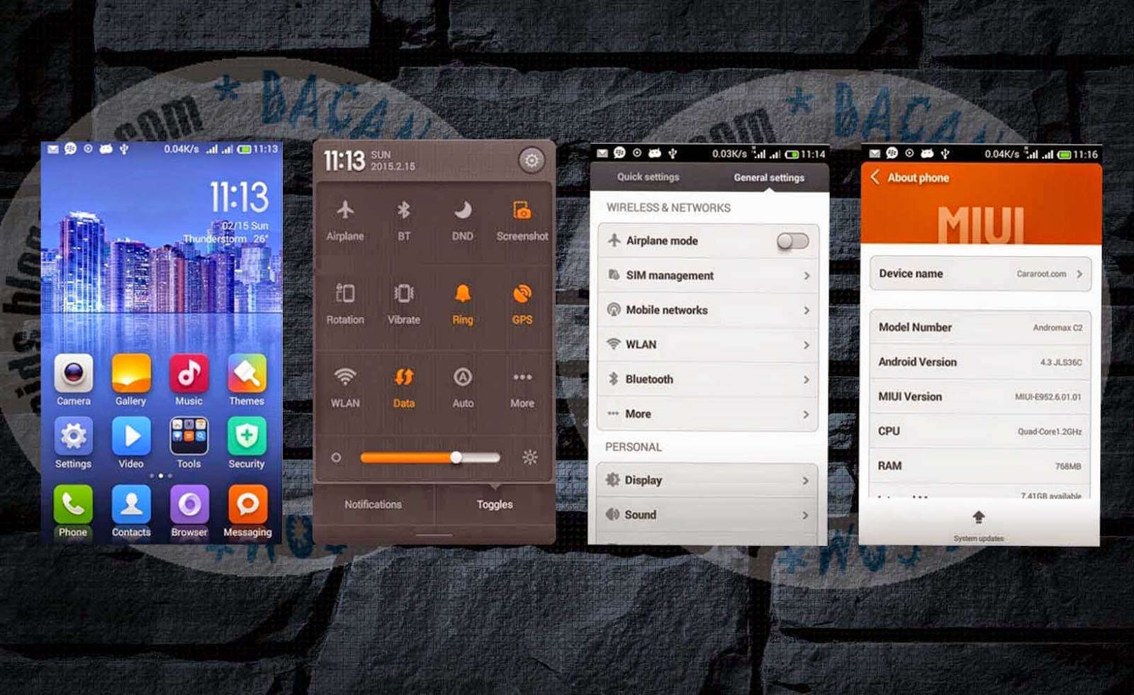 ROM MIUI V5 For Andromax C2(Fix Bug)