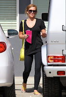 Hillary Duff at a parking lot
