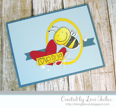 Lovebug card-designed by Lori Tecler/Inking Aloud-stamps from Paper Smooches