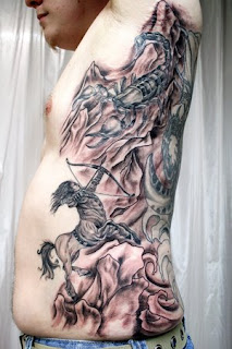 Scorpio Tattoo Design On Body man