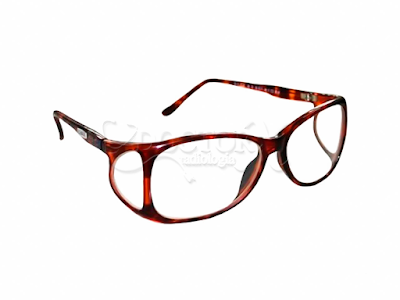 Óculos com armação em acrilico e lentes de vidro plumbífero com proteção frontal de 0,75mm Pb e proteção lateral equivalente à 0,50mm Pb. Modelo: ko-o730