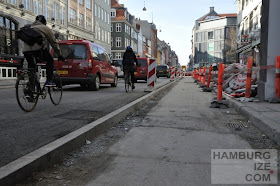 Kopenhagen, Gothersgade - Radwegebau