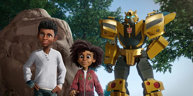 Maltos and Bumblebee in 'Transformers: EarthSpark'