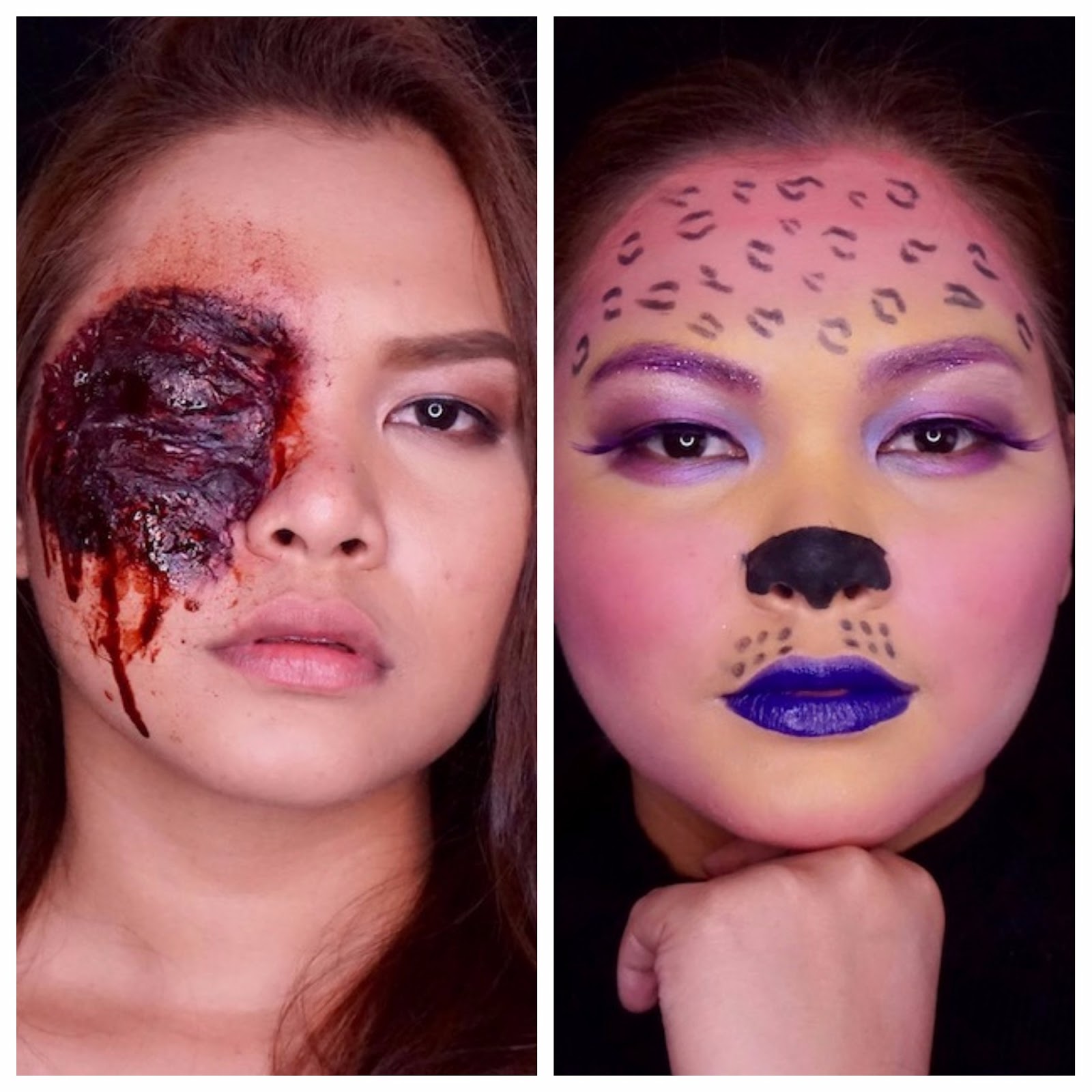 ONE BRAND MAKEUP TUTORIAL BYS 45 Minute Halloween Looks Gore And