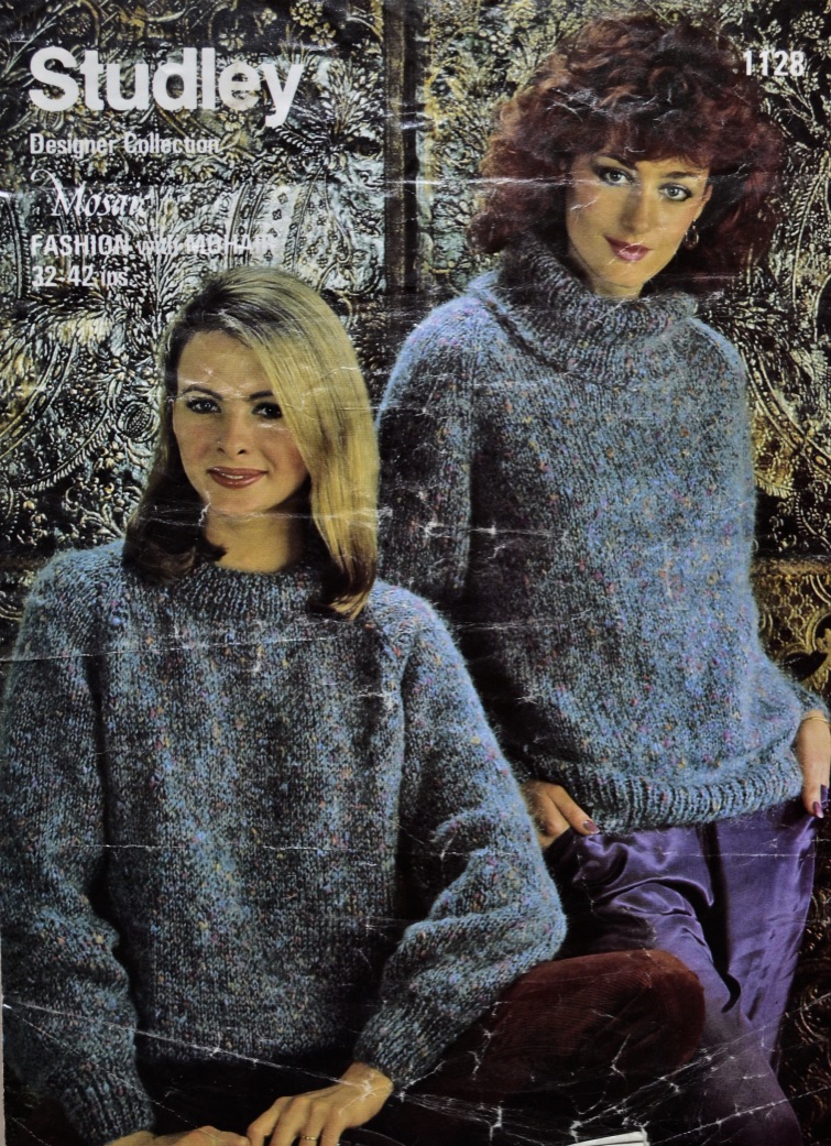 Ladies Twin Set, Cardigan and Jumper, 32-38 Bust, 4ply, 80s