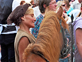 Attractive lady with her horse, Cornwall