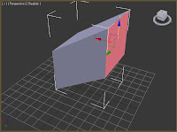 Moviendo polígono de caja en 3ds max