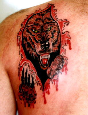 tribal tattoo wolf. wolf tattoos. tribal wolf