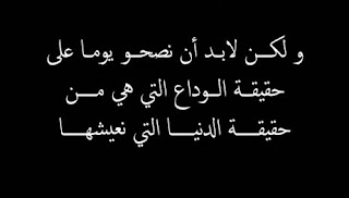 ولكن لابد ان نصحو يوما على حقيقة الوداع التى هى من حقيقة الدنيا .