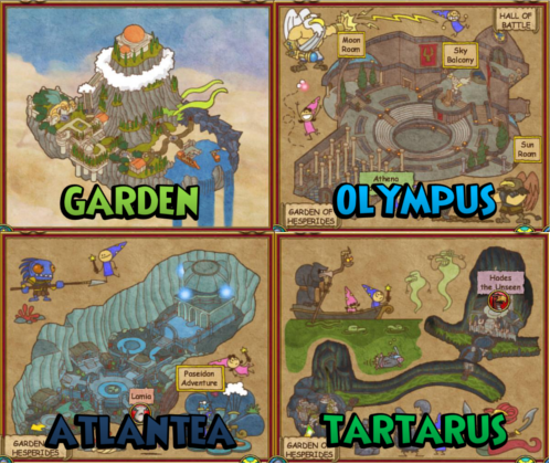 Wizard101 Aquila Maps