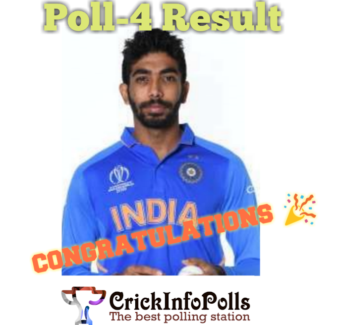 Poll-4 bumrah Vs Mohammed Amir Result statistics || crickinfopolls 