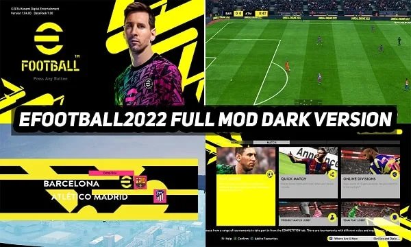 PES 2017 Full Mod eFootball 2022 Dark Version