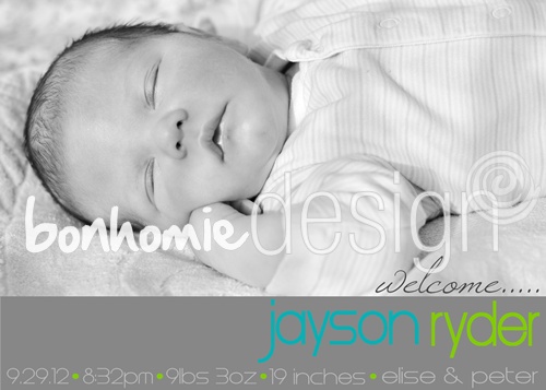 photo birth announcement by bonhomieDESIGN