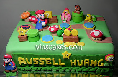 Mario Birthday Cake on Cupcake   Bandung Jakarta Online Cakes Shop  Mario Bros Birthday Cake