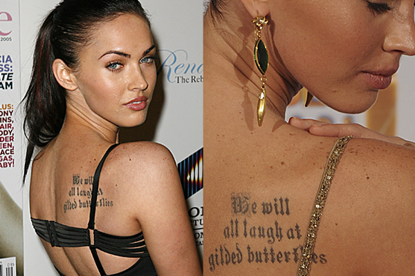 megan fox tattoos