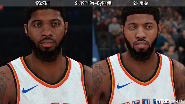 NBA 2K19 Paul George Cyberface