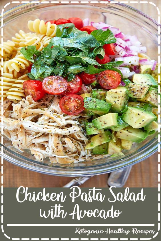 Healthy Chicken Pasta Salad – Packed with flavor, protein and veggies! This healthy chicken pasta salad is loaded with tomatoes, avocado, and fresh basil. If you’re looking for a nutrit… Healthy Chicken Pasta Salad – Packed with flavor, protein and veggies! This healthy chicken pasta salad is loaded with tomatoes, avocado, and fresh basil. If you’re looking for a nutrit…