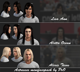 Download Actresses MiniFacepack PES 2013 by Pro