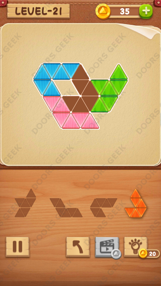 Block Puzzle Jigsaw Rookie Level 21 , Cheats, Walkthrough for Android, iPhone, iPad and iPod