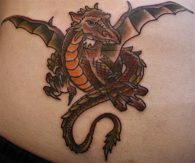 Japanese Dragon Upper Back Tattoo Picture 6