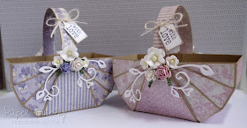 Folded gift baskets