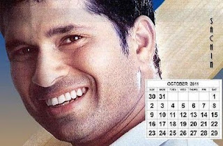 Sachin Calendar 2011  Wallpape