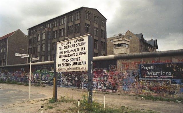 Berlin, Berliner Mauer in Kreuzberg, Juni 1988