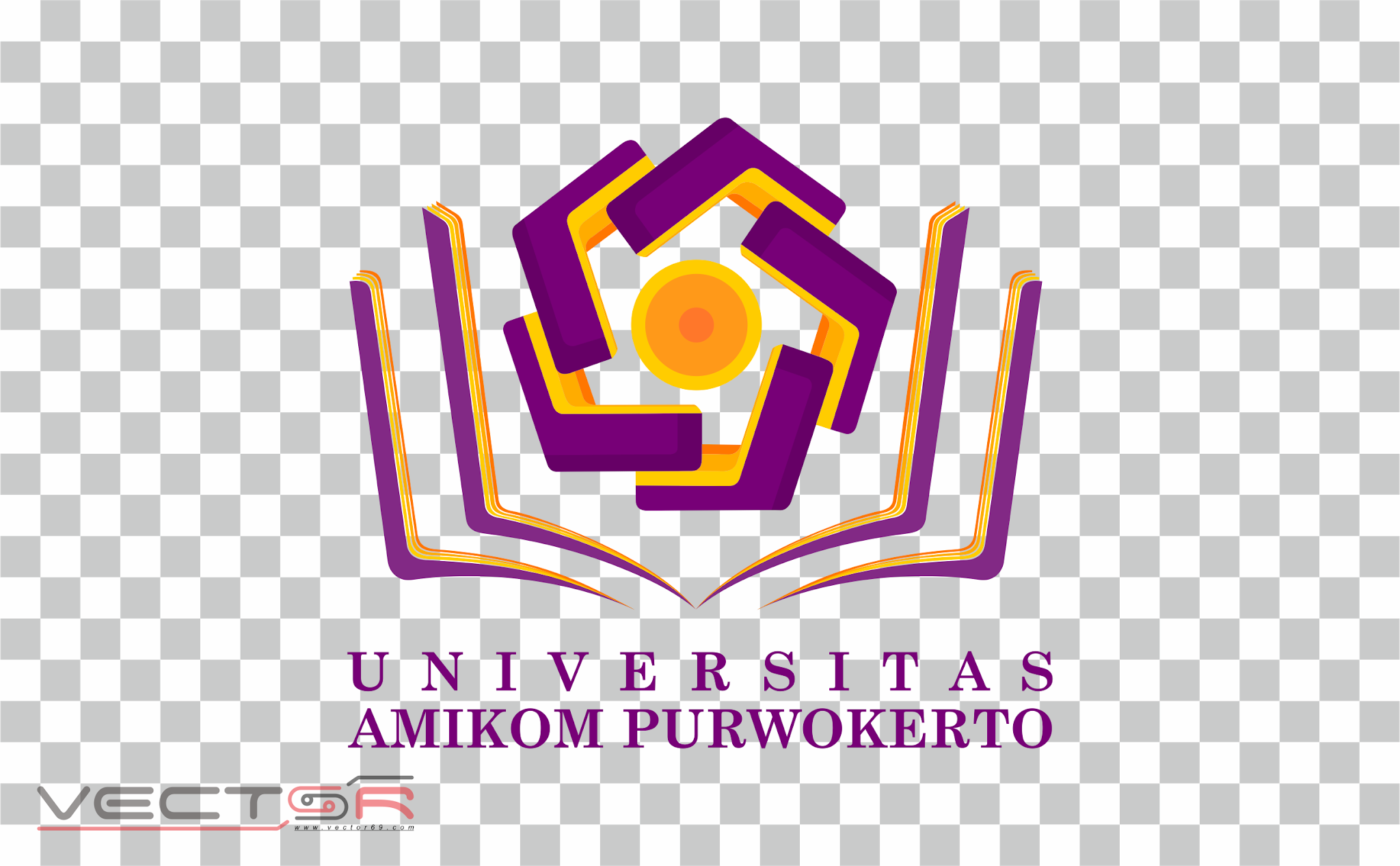 Universitas Amikom Purwokerto Logo - Download Vector File PNG (Portable Network Graphics)