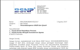  Kali ini  atas berbagi surat edaran  yg darangnya dari Badan Standar Nasional Pendidikan  demam Download Surat Edaran BSNP tentang Penkamutanganan SHUN  lagi Ijazah Tahun 2020