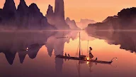 Calm Lake Anime Girl